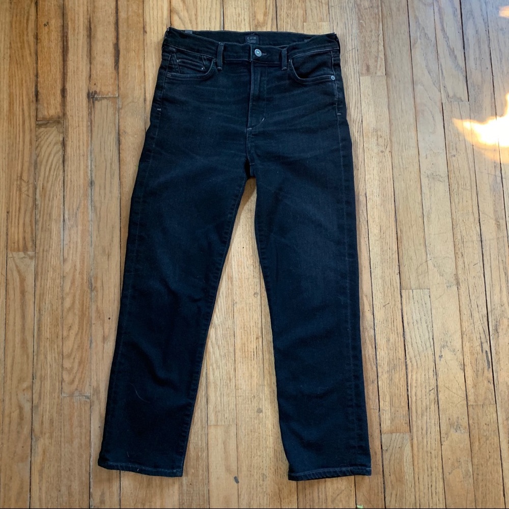 COH faded black cara cigarette jeans